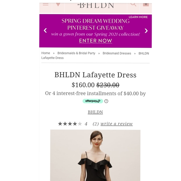 Anthropologyi +BHLDN Lafayette Dress - Picture 7 of 10